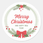 Vrolijk kerstfeest Sticker Collectie (Voorkant)