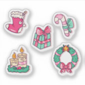 Vrolijk kerstfeest sticker collectie (Voorkant)