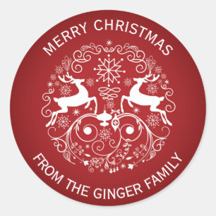 Vrolijk kerstfeest, Sticker en wervelingen