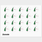 Vrolijk kerstfeest stickers (Vel)