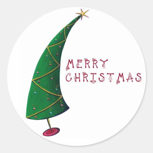 Vrolijk kerstfeest stickers (Voorkant)