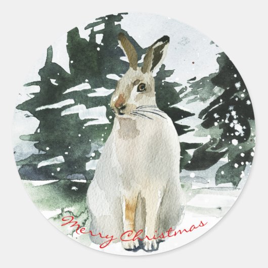 Vrolijk kerstfeest stickers labels giftwrap feestd (Voorkant)