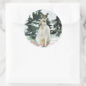 Vrolijk kerstfeest stickers labels giftwrap feestd (Tas)