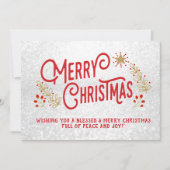 Vrolijk kerstfeest,  stijl kaart (Voorkant)