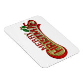 Vrolijk Kerstfeest  Stijl Vakantie Gift Magnet Magneet (Rechterzijde)