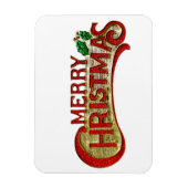 Vrolijk Kerstfeest  Stijl Vakantie Gift Magnet Magneet (Verticaal)