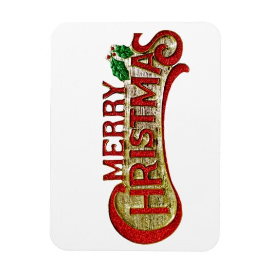 Vrolijk Kerstfeest  Stijl Vakantie Gift Magnet Magneet (Verticaal)