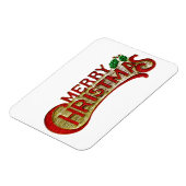 Vrolijk Kerstfeest  Stijl Vakantie Gift Magnet Magneet (Linkerzijde)