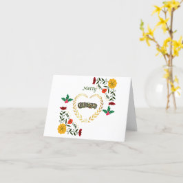 Vrolijk Kerstfeest Stijlvol Vakantie Trendy Kaart