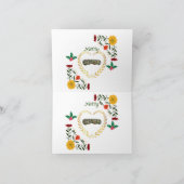 Vrolijk Kerstfeest Stijlvol Vakantie Trendy Kaart (Binnen)