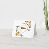 Vrolijk Kerstfeest Stijlvol Vakantie Trendy Kaart (Achterkant)