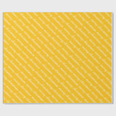 VROLIJK KERSTFEEST STIJLVOLLE MODERNE GELE KLEUR C CADEAUPAPIER (Vlak)