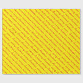 VROLIJK KERSTFEEST STIJLVOLLE MODERNE GELE KLEUR C CADEAUPAPIER (Vlak)