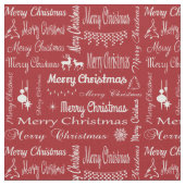 Vrolijk kerstfeest stof (Close Up)