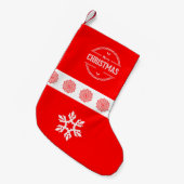 Vrolijk kerstfeest stoppen kleine kerstsok (Voorkant (Hangend))