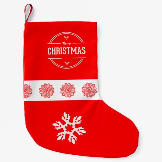 Vrolijk kerstfeest stoppen kleine kerstsok (Voorkant)