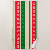 Vrolijk kerstfeest strandlaken (Voorkant)