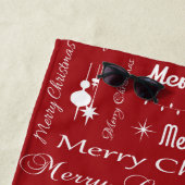 Vrolijk kerstfeest strandlaken (In situ)