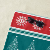 Vrolijk kerstfeest strandlaken (In situ)