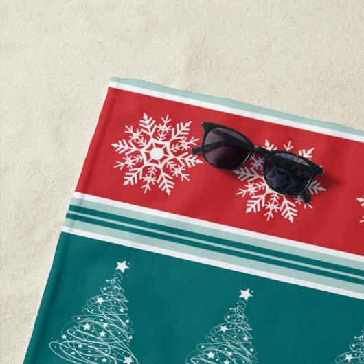 Vrolijk kerstfeest strandlaken (In situ)