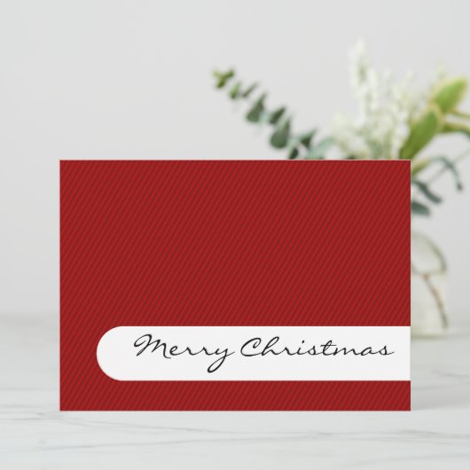 Vrolijk kerstfeest - Stripes - Kaart voor Greeting (Staand voorkant)