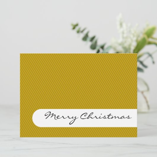 Vrolijk kerstfeest - Stripes - Kaart voor Greeting (Staand voorkant)