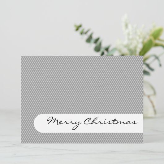 Vrolijk kerstfeest - Stripes - Kaart voor Greeting (Staand voorkant)