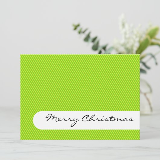 Vrolijk kerstfeest - Stripes - Kaart voor Greeting (Staand voorkant)