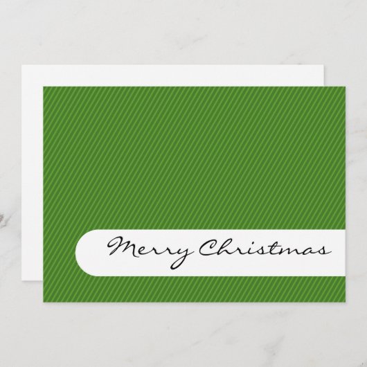 Vrolijk kerstfeest - Stripes - Kaart voor Greeting (Voorkant / Achterkant)