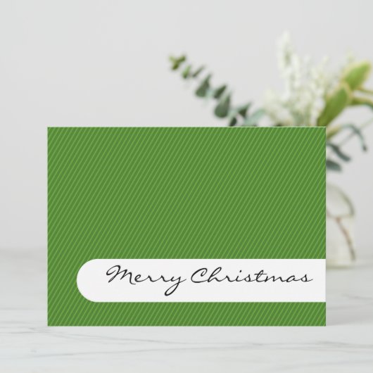Vrolijk kerstfeest - Stripes - Kaart voor Greeting (Staand voorkant)