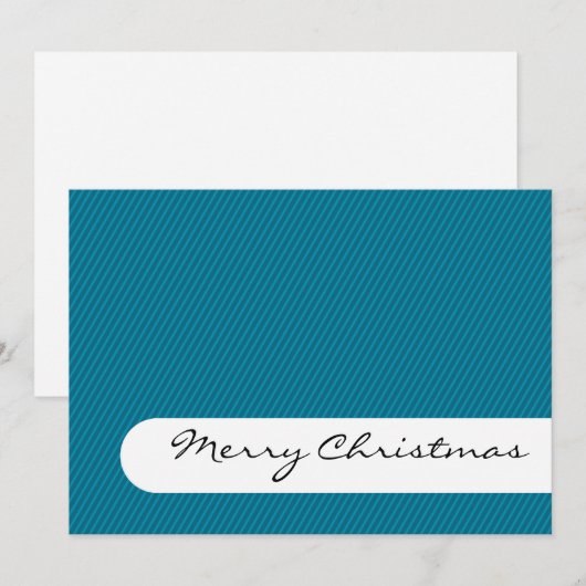 Vrolijk kerstfeest - Stripes - Kaart voor Greeting (Voorkant / Achterkant)