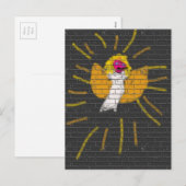 Vrolijk kerstfeest Sun Moon Angel, Art by Kids :) Feestdagenkaart (Voorkant / Achterkant)