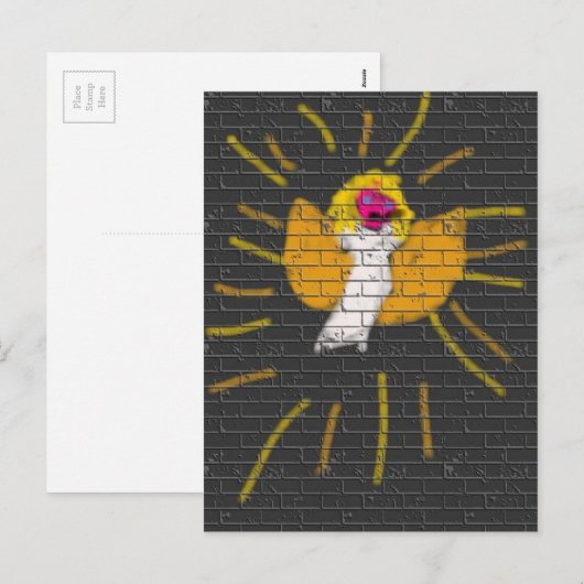 Vrolijk kerstfeest Sun Moon Angel, Art by Kids :) Feestdagenkaart (Voorkant / Achterkant)