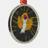 Vrolijk kerstfeest Sun Moon Angel, Art by Kids :) Metalen Ornament (Rechts)