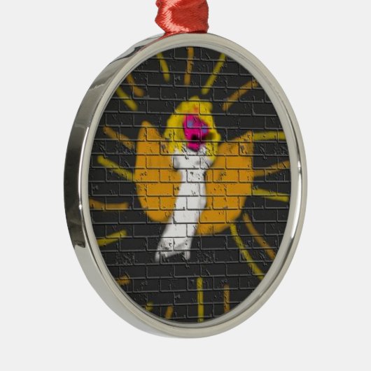 Vrolijk kerstfeest Sun Moon Angel, Art by Kids :) Metalen Ornament (Rechts)