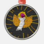 Vrolijk kerstfeest Sun Moon Angel, Art by Kids :) Metalen Ornament (Voorkant)
