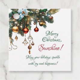 Vrolijk Kerstfeest Sunshine Classic Bedankjes Labels