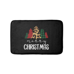 Vrolijk Kerstfeest SVG Luipaard Boom Badmat