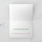 Vrolijk Kerstfeest Swirly Paint Splat - Gepersonal Feestdagen Kaart (Binnen)