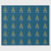 Vrolijk kerstfeest T Rex Boys Kinder kerstboom Rex Cadeaupapier (Vlak)