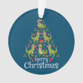 Vrolijk kerstfeest T Rex Boys Kinder kerstboom Rex Ornament (voorkant)