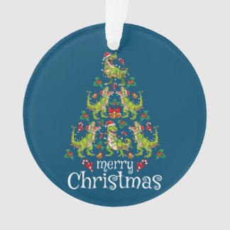 Vrolijk kerstfeest T Rex Boys Kinder kerstboom Rex Ornament