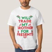 Vrolijk kerstfeest t-shirt (Voorkant)