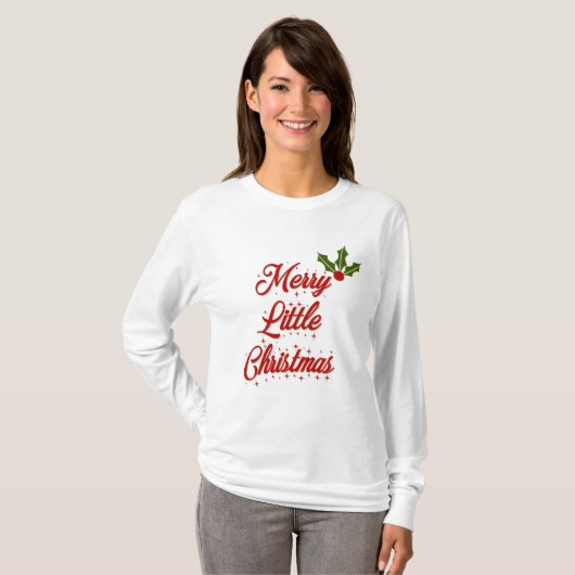 Vrolijk kerstfeest T-shirt (Voorkant volledig)