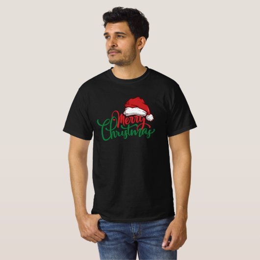Vrolijk kerstfeest T-Shirt (Voorkant volledig)