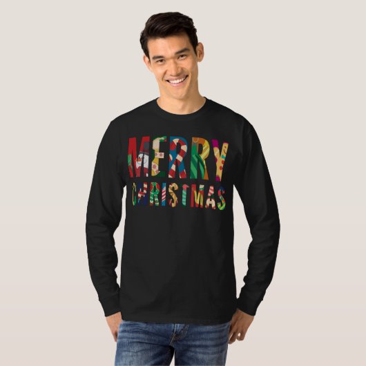 Vrolijk kerstfeest t-shirt (Voorkant volledig)