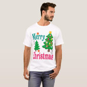 Vrolijk kerstfeest t-shirt (Voorkant volledig)