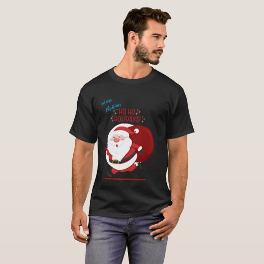 Vrolijk kerstfeest t-shirt (Voorkant volledig)