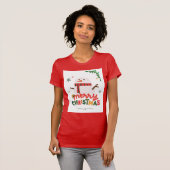 Vrolijk kerstfeest t-shirt (Voorkant volledig)