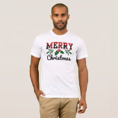 Vrolijk kerstfeest t-shirt (Voorkant volledig)